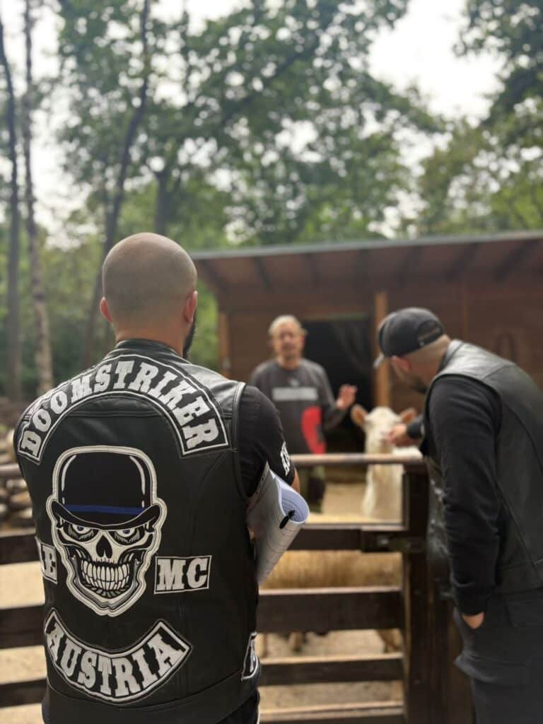 Biker Präsident Koarl am Assisi-Hof © Doomstriker LEMC Vindobona