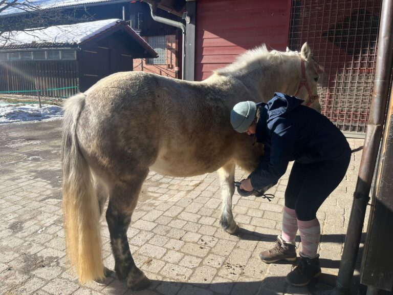 Fitte Mariposa mit Tierpflegerin © OeTV